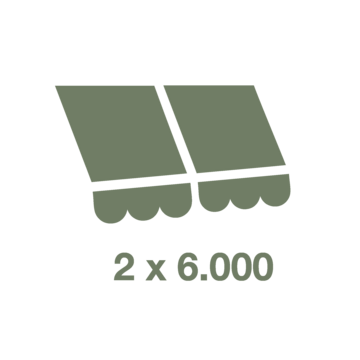 Mehrteilig: 2x6000 mm Mehrteilig: 2x6000 mm