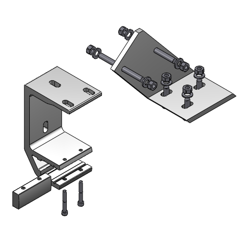 Dachsparrenhalter links