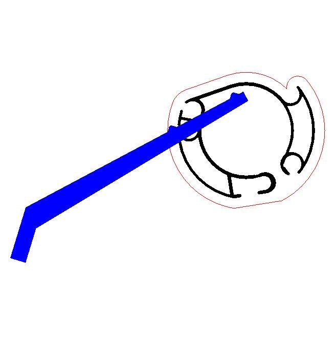 Fallstange 7.010 mm roh