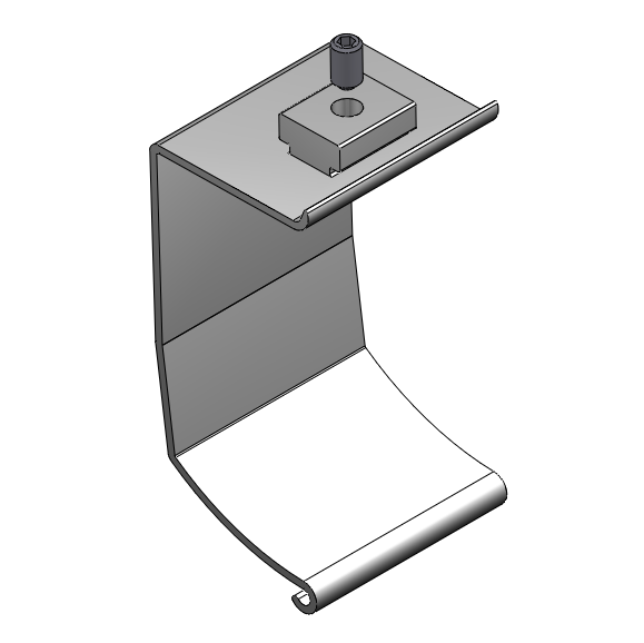Case bar clip front