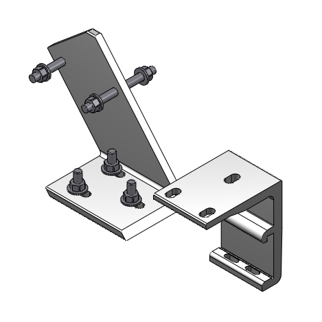 Dachsparrenhalter schräg links