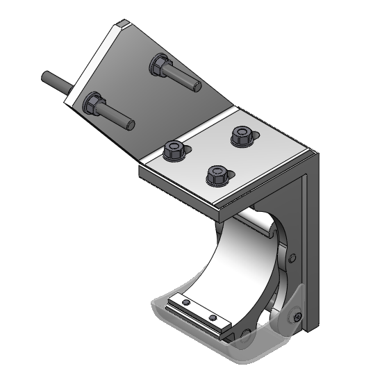Dachsparrenhalter links