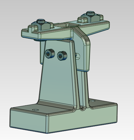 Schienenhalter seitenverstellbar (97 mm)