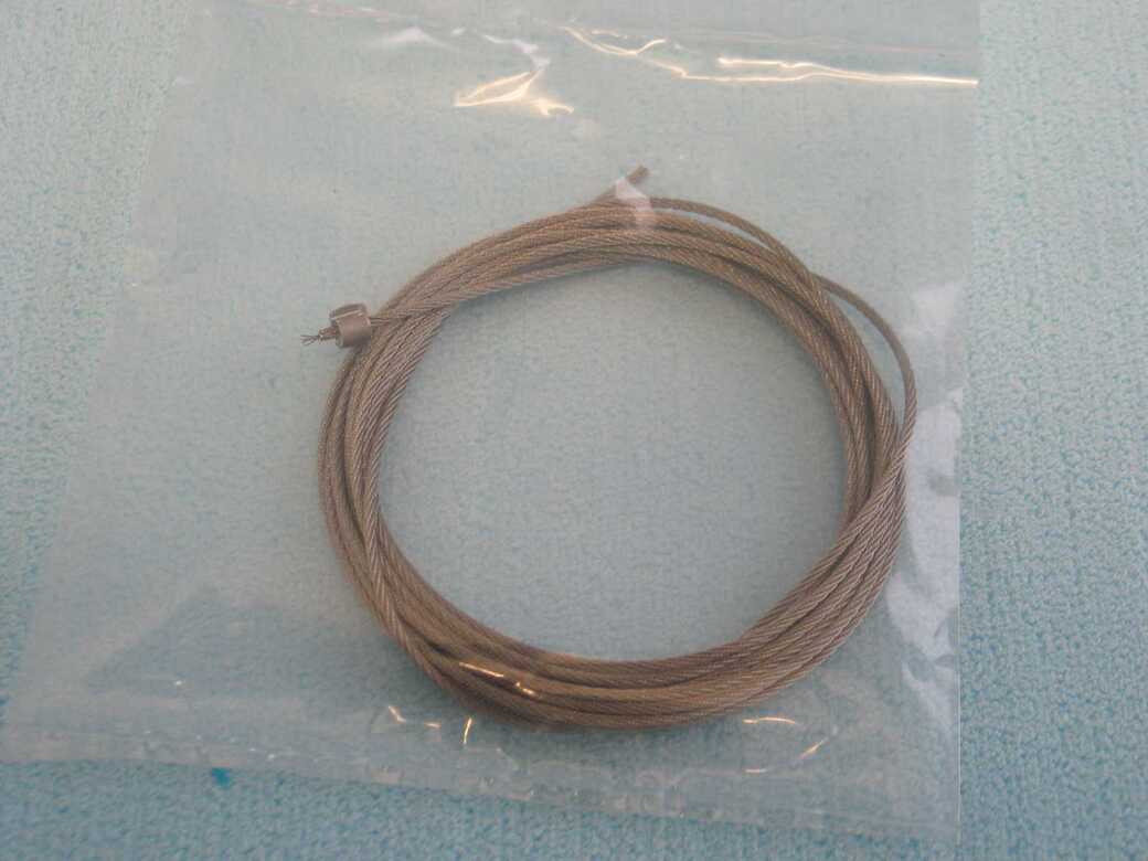 Steel cable 2 mm with clamp 4m