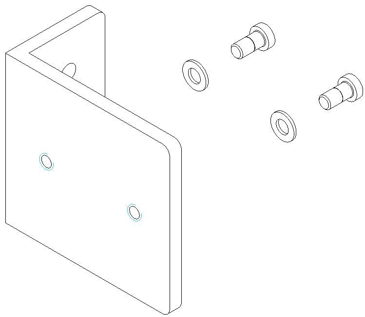 Winkel für Wandhalter