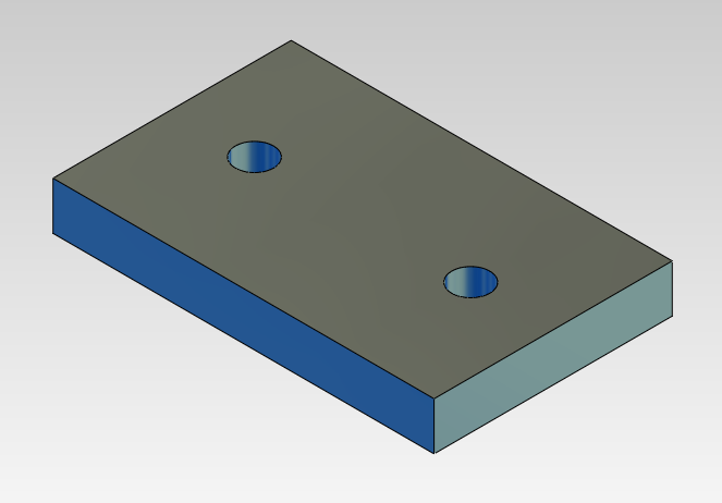 Gewindeplatte M5 40x25x5