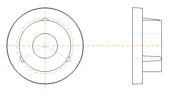 Tuchwellenlager-Buchse DU= 12,8 mm