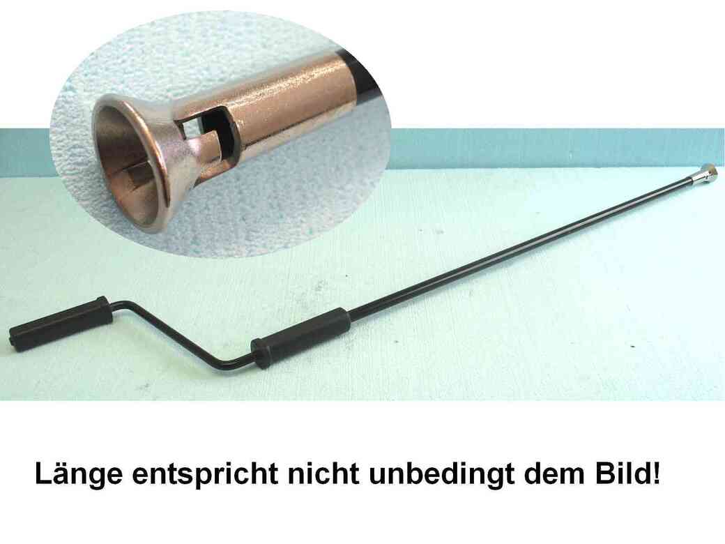 Kurbel 1200 mm mit Trichter