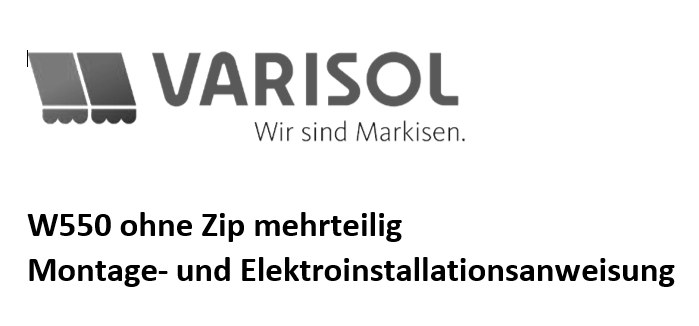 Montageanleitung W550 mehrteilig Varisol